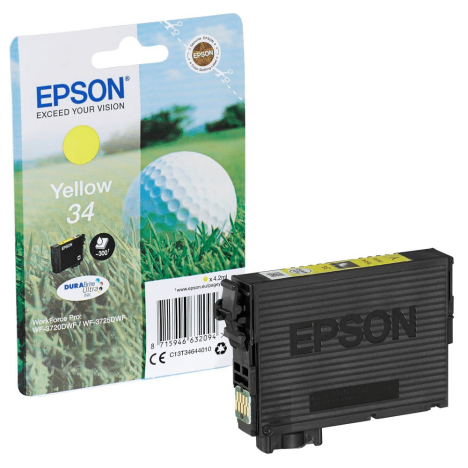 Epson oryginalny tusz 34 T346440 C13T34644010 WorkForce Pro WF3720 WF3700 Series yellow 4.2ml