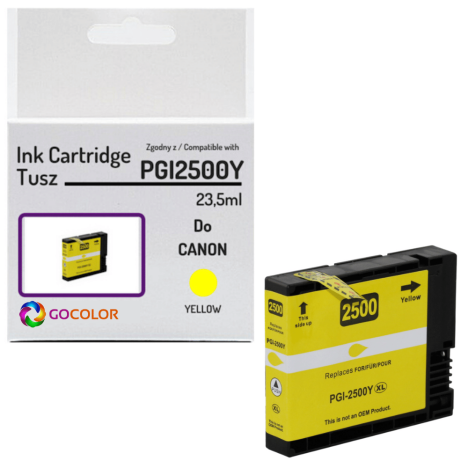 Tusz do CANON PGI2500Y XL 9267B001 Yellow 100 % nowy zamiennik
