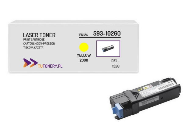 Toner do DELL 1320 PN124 Yellow 593-10260 Zamiennik