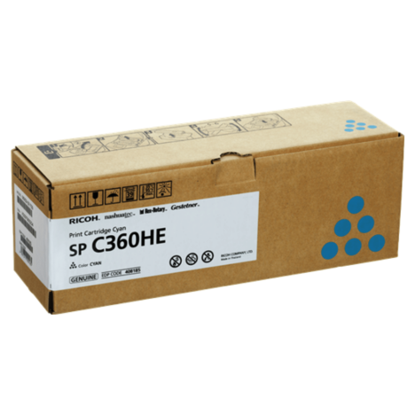 Ricoh oryginalny toner SPC360HE 408185 Cyan