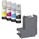 Epson oryginalny tusz 101 T03V6 C13T03V64A + oryginalny pojemnik na zużyty tusz C13T04D100 4-pak  - 3