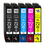 FULLBOX 5-pak TUSZ do EPSON 16XL T1631 T1632 T1633 T1634 WorkForce WF2010 WF2510 - 3