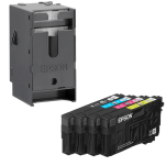 Epson oryginalny tusz 35 T3586 C13T35864010 + oryginalny pojemnik na zużyty tusz C13T671500 4-pak - 3