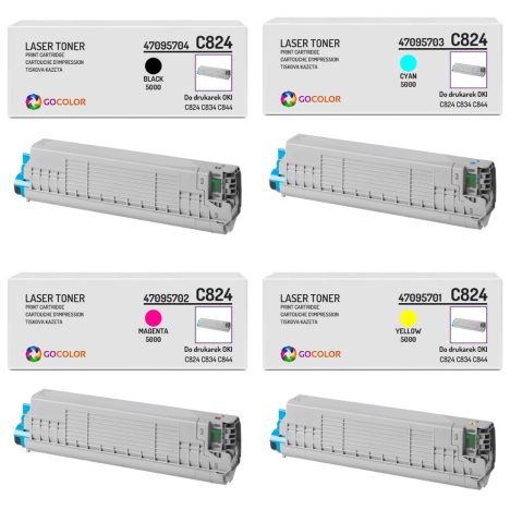 4 x toner do OKI C824 C834 C844 zamiennik