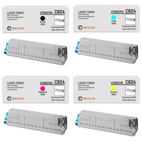 4 X TONER do OKI C824 C834 C844 zamiennik