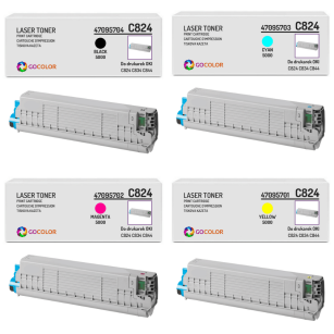 4 X TONER do OKI C824 C834 C844 zamiennik