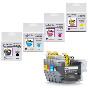 4 X Tusz do BROTHER LC-3219XL zamiennik