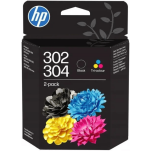 HP oryginalny Tusz B82L1AE 304/302 2-Pack black + CMY - 3
