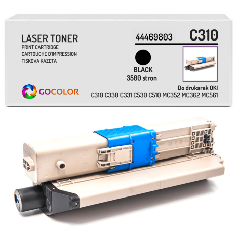 Toner do OKI C310 C330 C331 C530 C531 C510 C511 MC351 MC352 MC361 MC362 MC561 44469803 black zamiennik