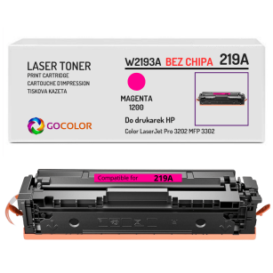 Toner do HP W2193A 219A Color LaserJet Pro MFP 3302 PRO 3202 1,2K magenta BEZ CHIPA