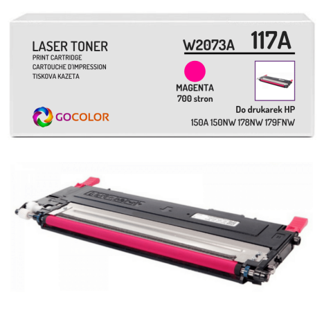 Toner do HP W2073A 117A Magenta Zamiennik