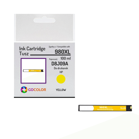 Tusz do HP D8J09A 980XL Yellow Zamiennik