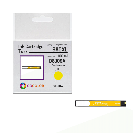 Tusz do HP D8J09A 980XL Yellow Zamiennik