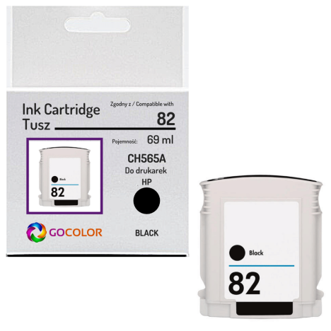 Tusz do HP CH565A 82 Black Zamiennik