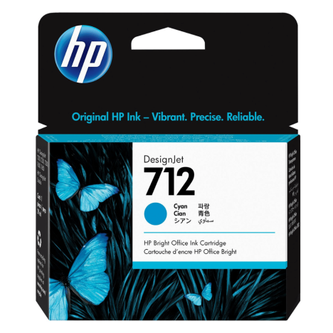 HP oryginalny Tusz 3ED67A 712 cyan