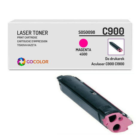 EOL Toner do EPSON C900 C1900 S050098 Magenta Zamiennik