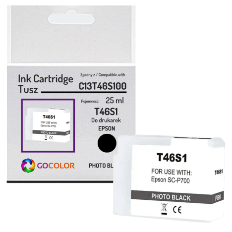Tusz do EPSON T46S1 C13T46S100 SureColor SC-P700 25.0ml photo black zamiennik