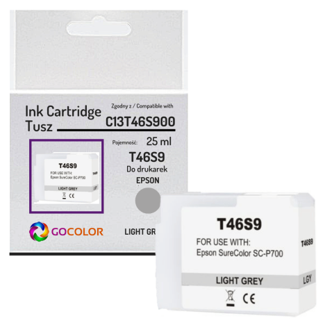 Tusz do EPSON T46S9 C13T46S900 SureColor SC-P700 25.0ml light grey zamiennik