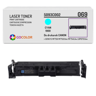 Toner do CANON 069C 5093C002 iSENSYS MF750 MF752Cdw MF754Cdw LBP673Cdw cyan Zamiennik 1.9K