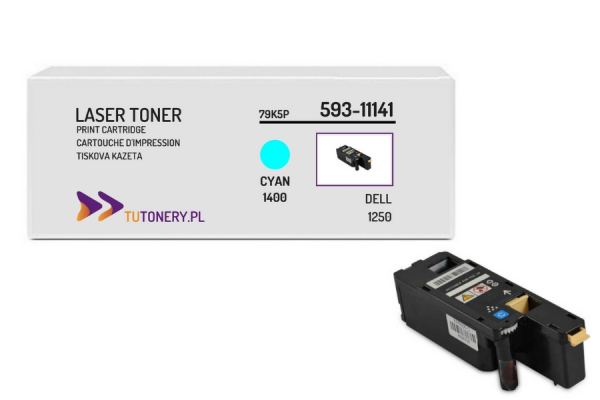 Toner do DELL 1250 1350 PDVTW Cyan 593-11141 Zamiennik