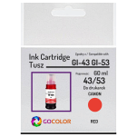 Tusz do CANON GI43R GI53R red zamiennik - 2