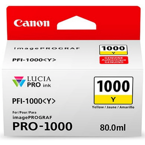 Canon oryginalny tusz PFI1000Y 0549C001 yellow