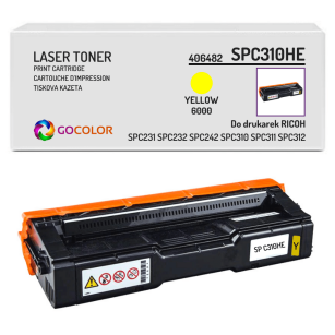 Toner do RICOH SPC310HE SPC232 406482 Yellow zamiennik