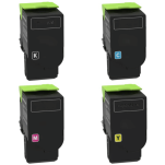 4 X Toner do LEXMARK 78C2U CS521 CS622 10.5K/7.5K CMYK zamiennik - 3