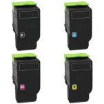4 X TONER do LEXMARK 78C2U CS521 CS622 10.5K/7.5K CMYK zamiennik - 3