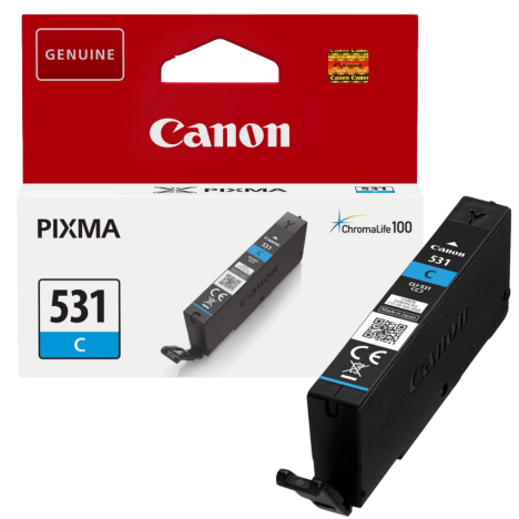 Canon oryginalny tusz CLI531C 6119C001 Pixma TS8750 TS8751 cyan 191 stron