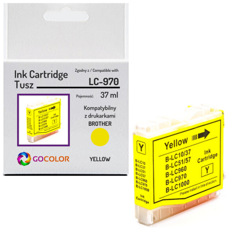 Tusz do BROTHER LC970Y Yellow zamiennik
