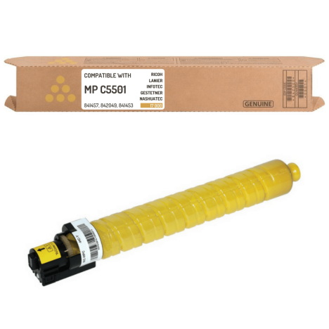 Toner do Ricoh MPC5501 Yellow MPC4501 841457 Zamiennik