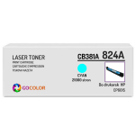 Toner do HP CB381A 824A CP6015 CM6030 Cyan Zamiennik - 2