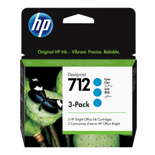 HP oryginalny Tusz 3ED77A 712 3 x cyan 