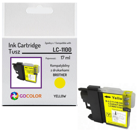 Tusz do BROTHER LC1100Y Yellow zamiennik