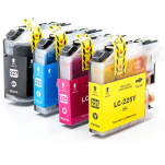 FULLBOX 4-pak TUSZ do BROTHER LC227XL LC225XLC LC225XLM LC225XLY - 3