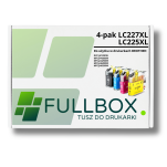 FULLBOX 4-pak TUSZ do BROTHER LC227XL LC225XLC LC225XLM LC225XLY - 2